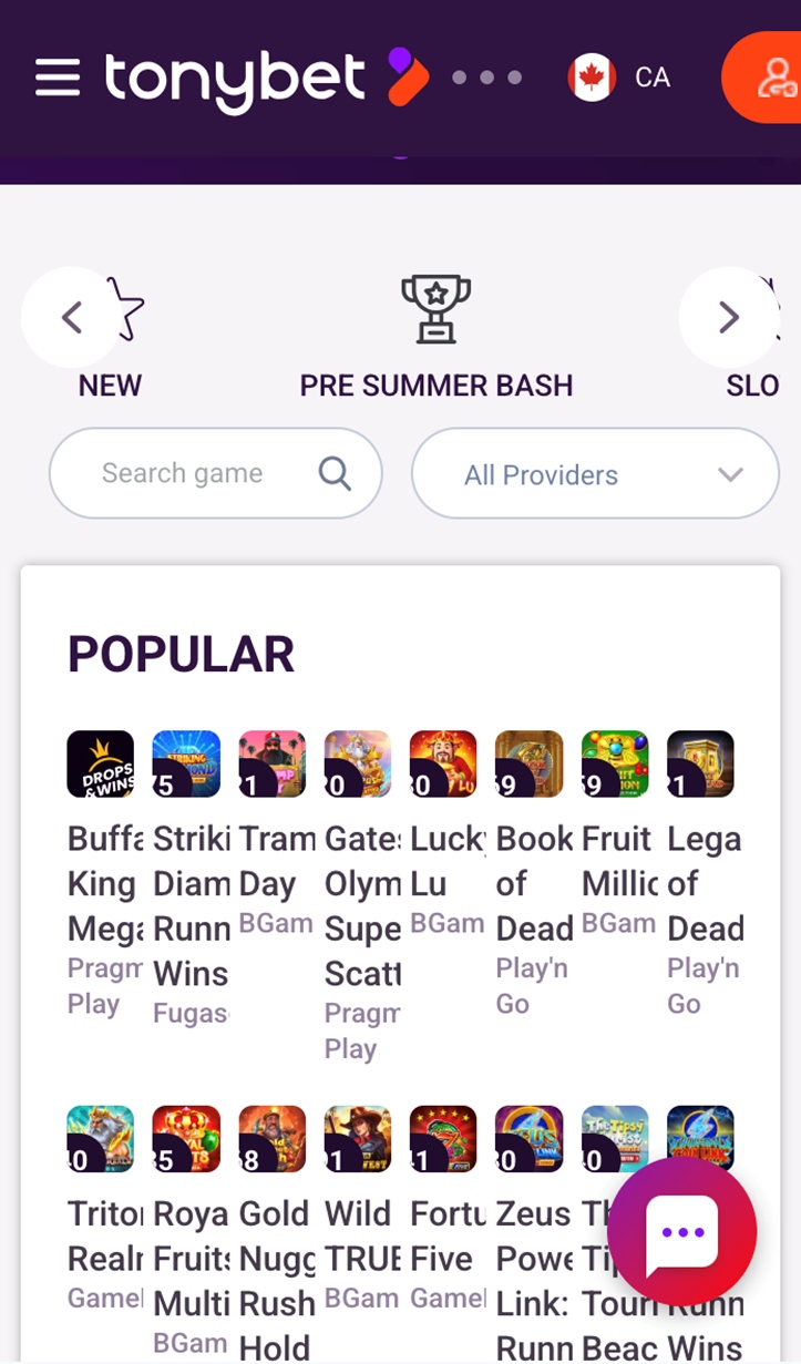 TonyBet Overview